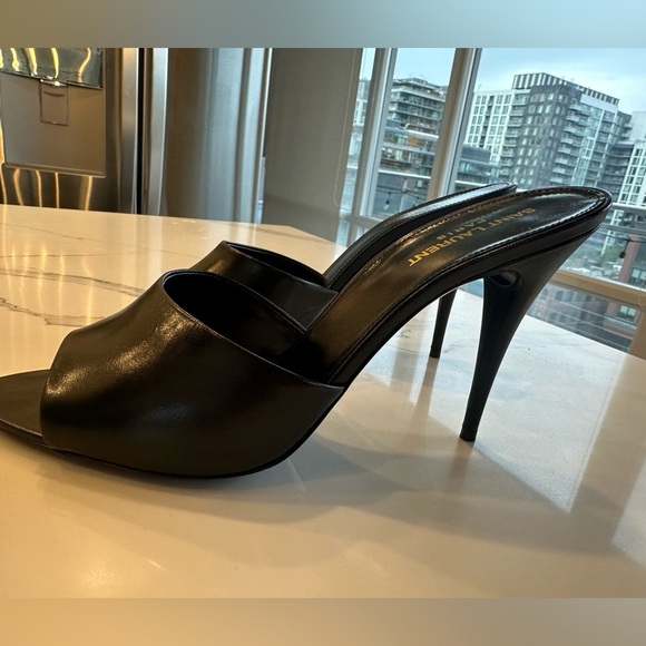 Saint Laurent LA 16 95 Leather Mules size 41 NEW IN BOX - Picture 4 of 12